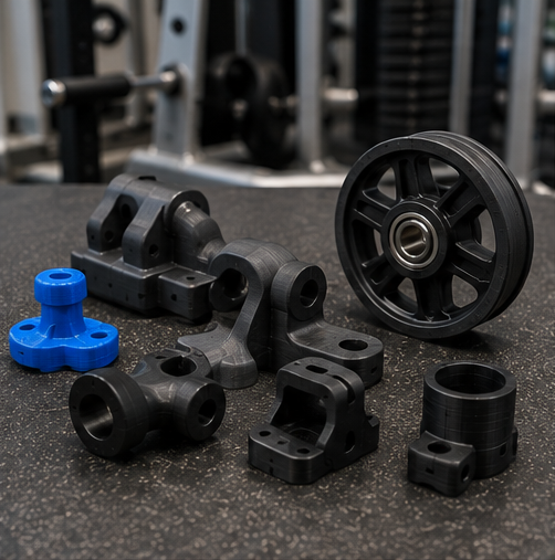 Fitness equipment replacement and custom parts