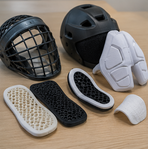 Protective sports gear padding and guards