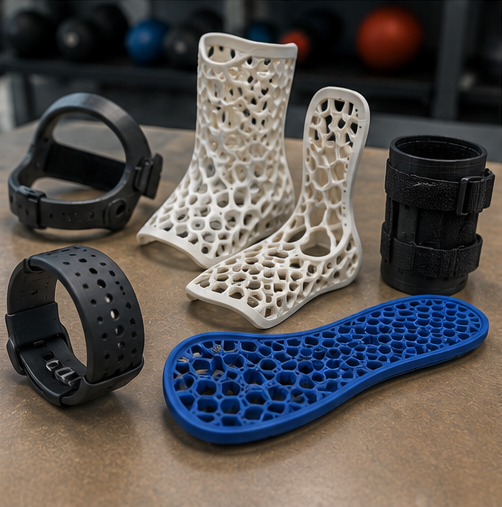 Wearable ergonomic sports components