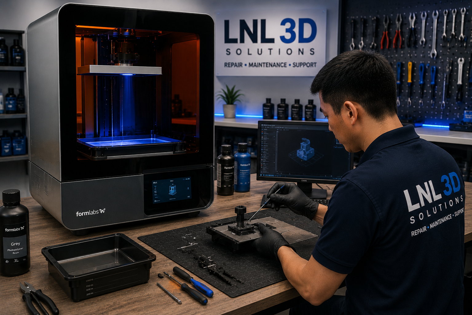 Professional SLA 3D printer maintenance and technical support