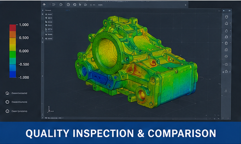 3D scanning inspection and CAD comparison service